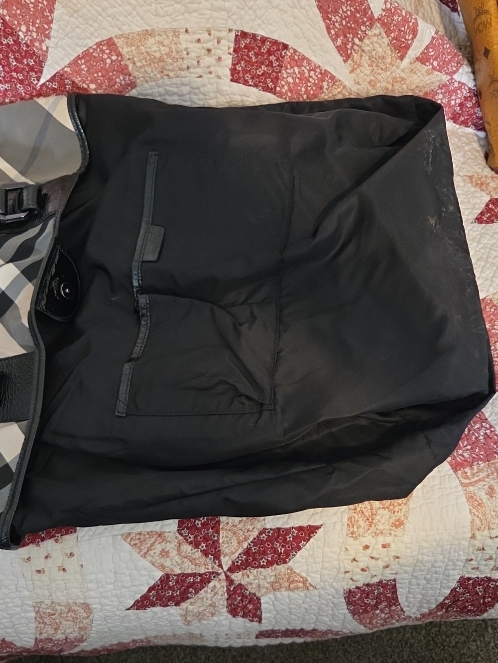 Burberry Patent Leather and Nylon large tote - Picture 11 of 13